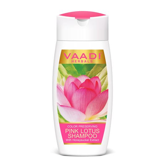 Color Preserving Pink Lotus Shampoo with Honeysuckle Extract - Nourishes Treated Hair - Moisturizes Hair (110ml / 4 fl oz)
