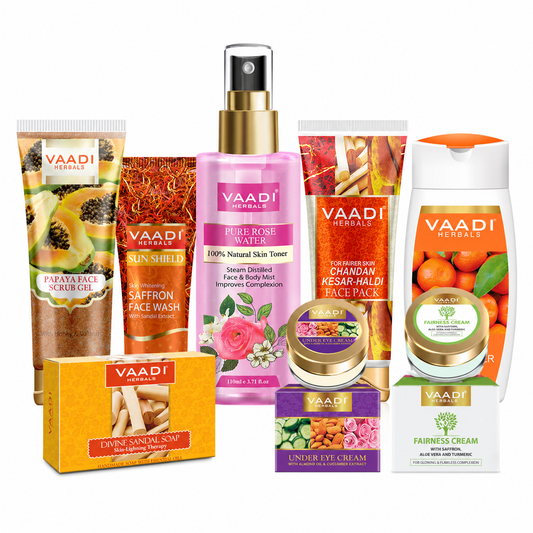 Skin Brightening Set - Get Visibly Fair Skin. Removes Blemishes, Pigmentation & Spots