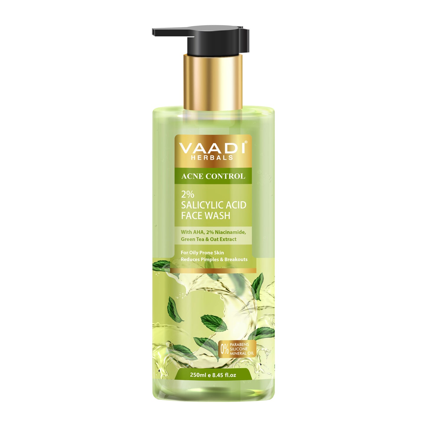 2% Salicylic Acid Face Wash with AHA, Niacinamide| For Oily Skin|Acne Control|Reduces pimples and breakouts|No Parabens,Mineral,Silicone| Face Wash for Women & Men (250 ml)