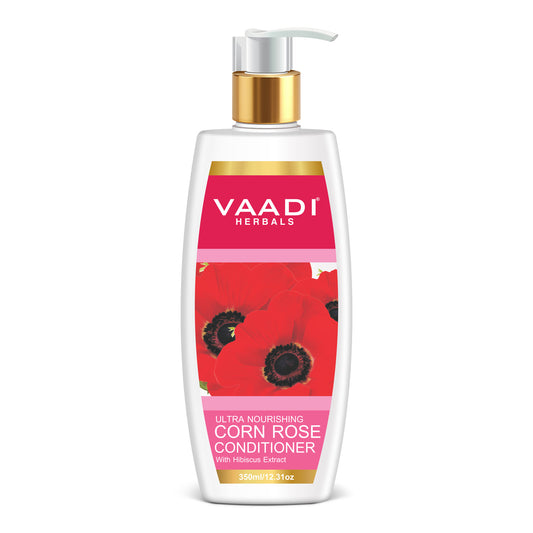 Ultra Nutrient Rich Corn Rose Conditioner with Hibiscus Extract- Conditions & Softens Hair ( 350ml / 12 fl oz)