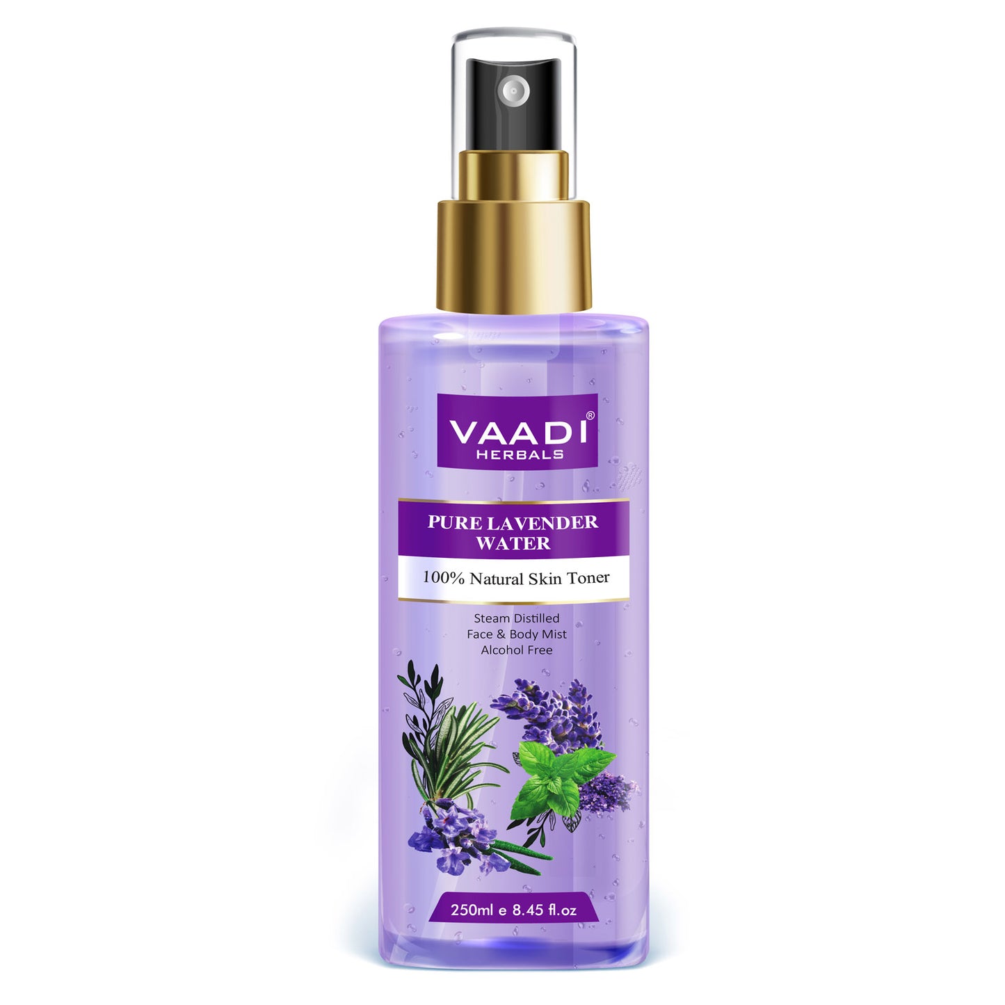 Lavender Water -100% Natural & Pure Skin Toner (250 ml / 8.5 fl oz)