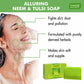 Organic Alluring Neem Tulsi Soap with Aloe Vera, Vitamin E & Tea Tree Oil - Prevents Ageing - Protects Skin (75 gms / 2.7 oz)