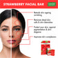 Organic Strawberry Facial Bar with Grapeseed Extract - Anti Ageing - Reduces Pigmentation (6 x 25 gms/0.9 oz)