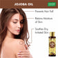 Cold Pressed Rosehip Seed Jojoba Oil with Vitamin B3-For Hair, Skin & Nails-Jojoba Oil Promotes Hair Growth-Skin Moisturisation-Anti Hair-Fall-For All Types of Skin & Hair-(120 ml / 4.05 oz)
