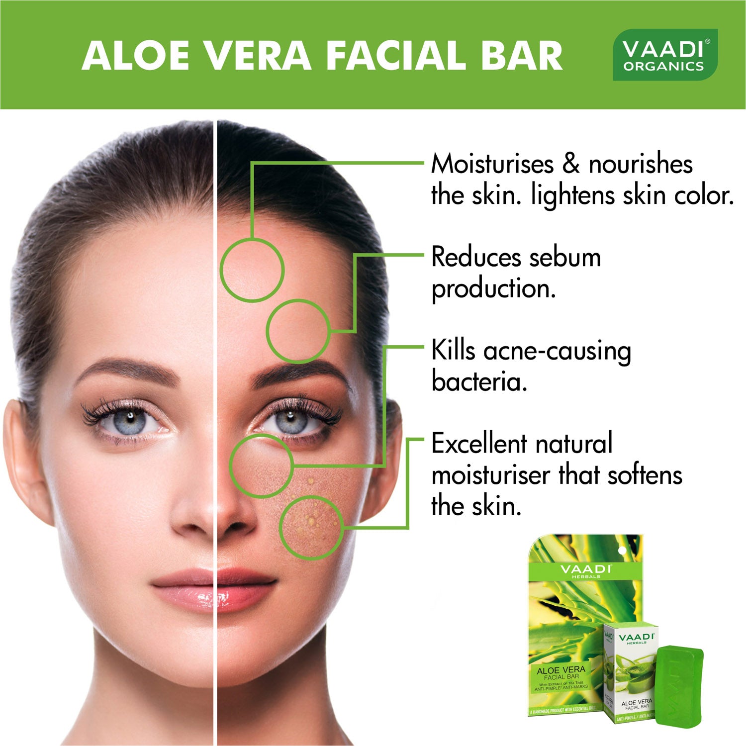 side effects of aloe vera plant on face Aloe Vera Facial Bar with Tea Tree and Honey - Reduces Acne