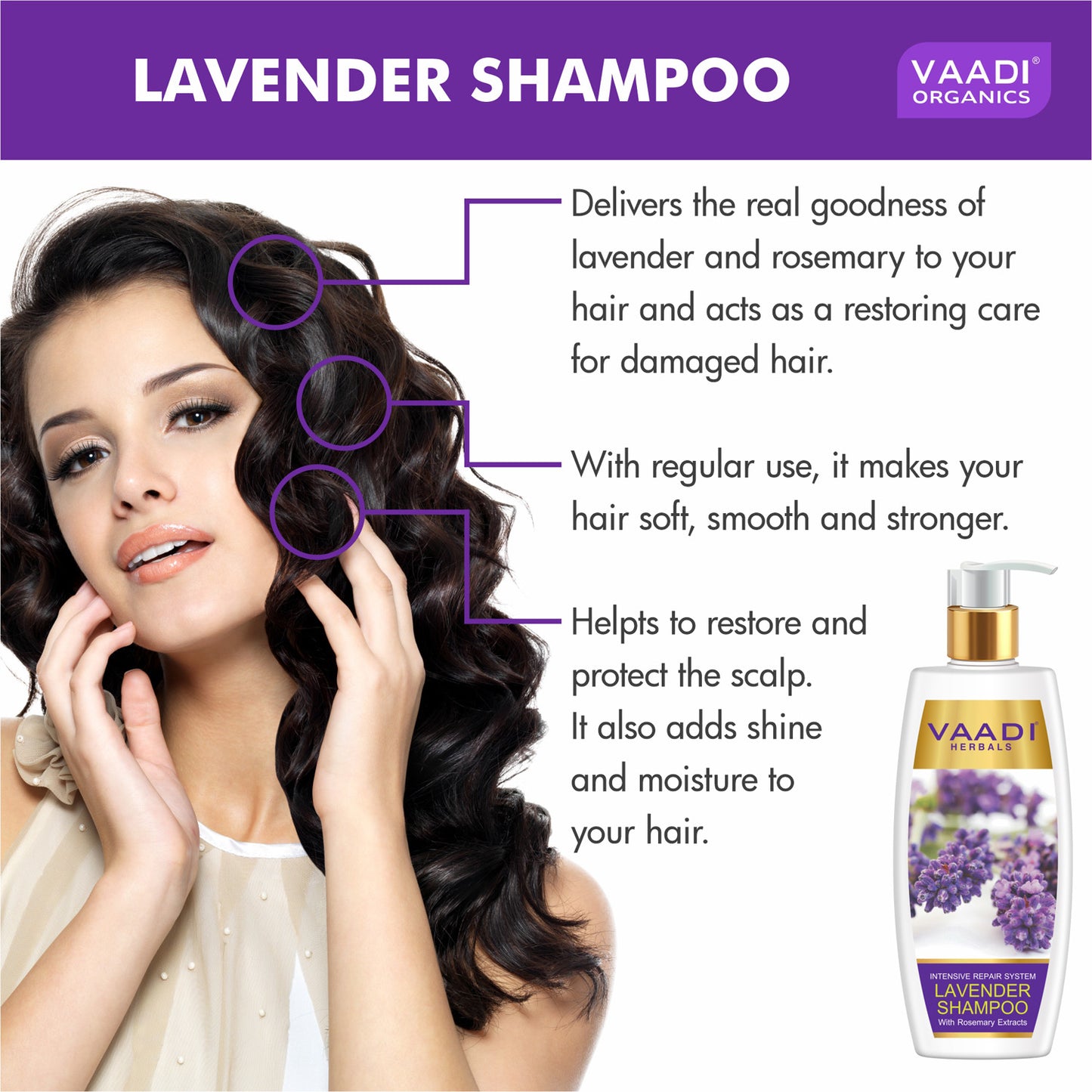 Intensive Repair Lavender Shampoo with Rosemary Extract - Multi Vitamin Rich Olive Conditioner with Avocado Extract (2 x 350 ml/ 12 fl oz)