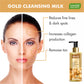 Gold Cleansing Milk with 24k Gold Leaf - 3-skin Benefits (250 ml / 8.5 fl oz )