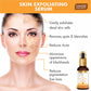 GLOWING FACE SET - AM PM COMBO- Skin Exfoliating Serum With Vitamin C Serum Combo (2 x 30 ml/ 1.2 fl oz)