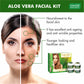 Anti Acne Organic Aloe Vera Facial Kit - Clears Skin Deep Impurities - Protects & Hydrates Skin (70 gms/2.5 oz)