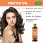 Cold Pressed Vitamin E Castor Oil with Rosemary Extract- For Hair, Skin & Nails- Promotes Hair Growth-Skin Hydrating-Strengthens Nails- Provides Shine-Reduces Hair Breakage-(120 ml / 4.05 oz)