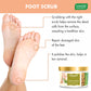 Foot Scrub with Fenugreek & Lemongrass Oil - Therapeutic Exfoliates - Rejuvenates Damaged Skin - Softens Skin (500 gms / 17.7 oz)