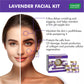 Anti Aging Organic Lavender Facial Kit with Rosemary Extract - Reduce Marks & Spots ( 270 gms/9.6 oz)