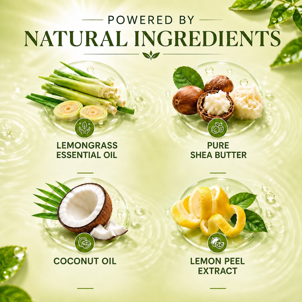 Pack of 3 Intensive-Repair Lemongrass & Shea Butter Hand Wash (3 x 250 ml / 8.5 fl oz )