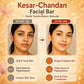Saffron Sandal Facial Bar with Orange Peel Extract - Lightens Marks- Makes Skin Flawless (6 x 25 gms/0.9 oz)