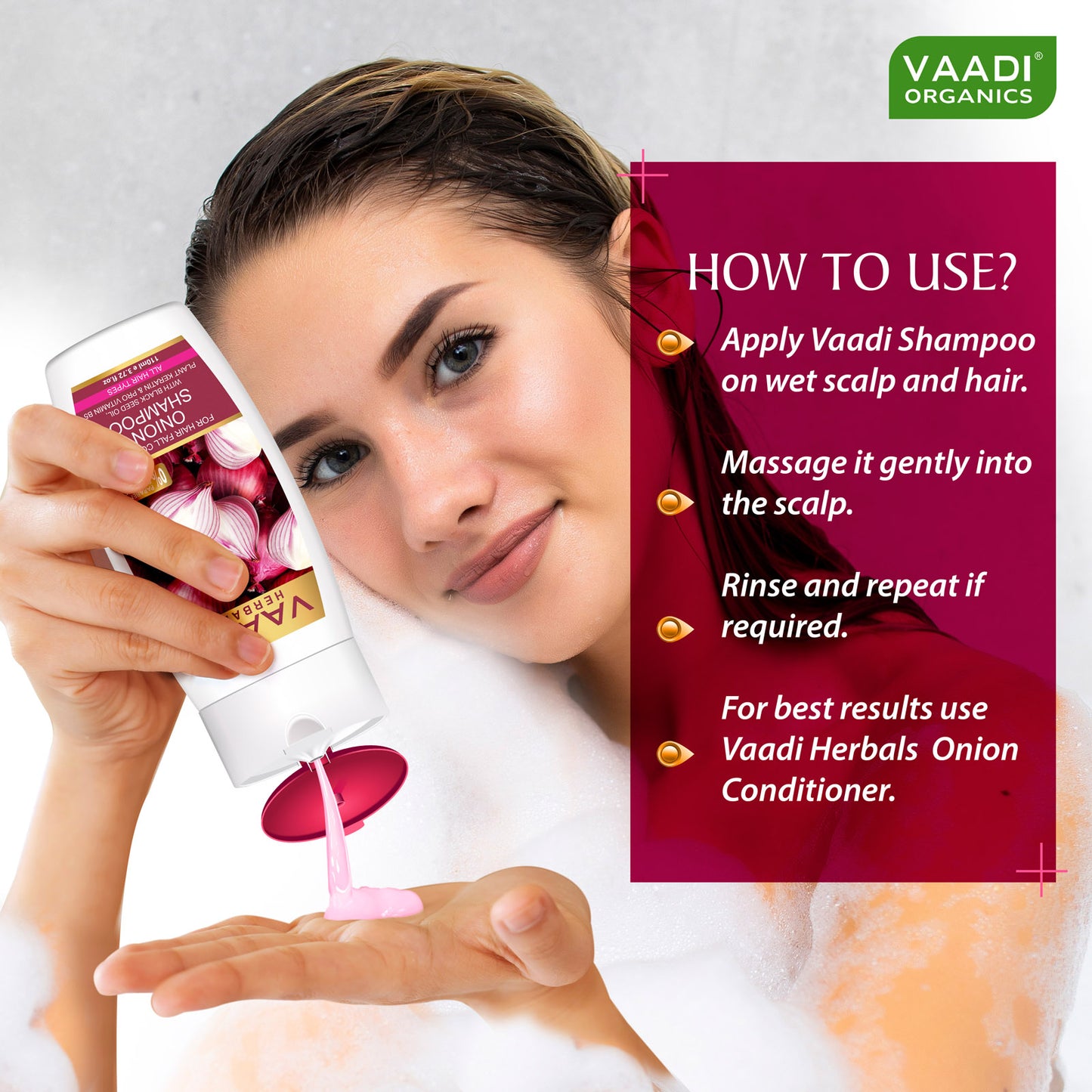 Hair-Fall Control Onion Shampoo With Onion Conditioner (2 x  110ml / 4 fl oz)
