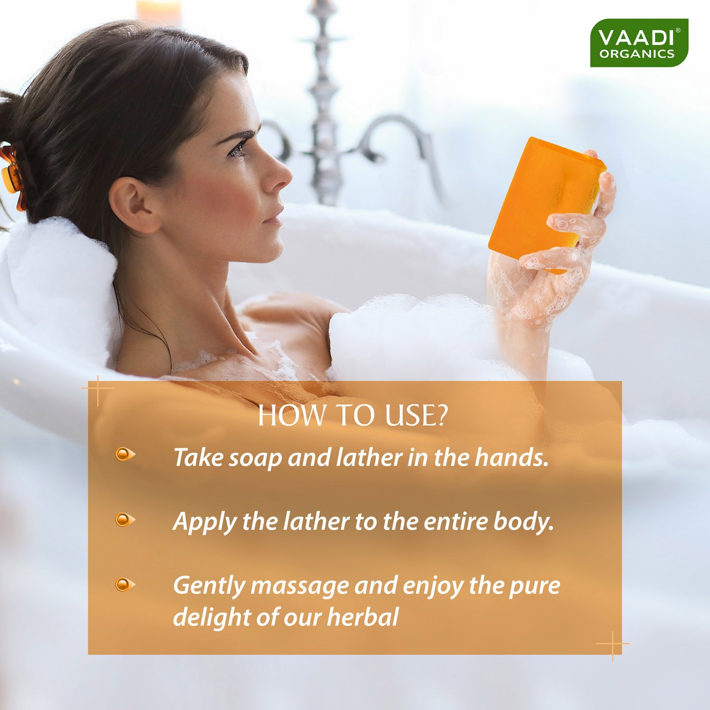 Divine Sandal Soap with Turmeric - Skin Brightening Therapy - Reduce Tan & Blemishes (75 gms / 2.7 oz)