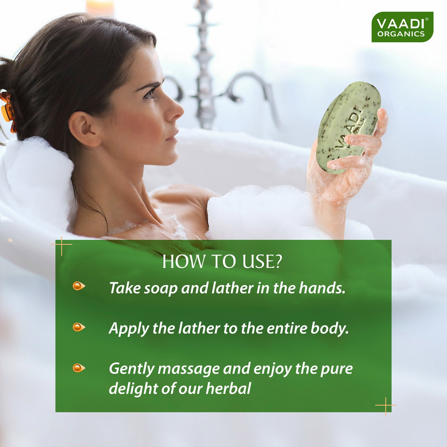 Neem Soap with Pure Neem Leaves - Detoxifies Skin - Prevents Skin Breakouts (3 x 75 gms / 2.7 oz)