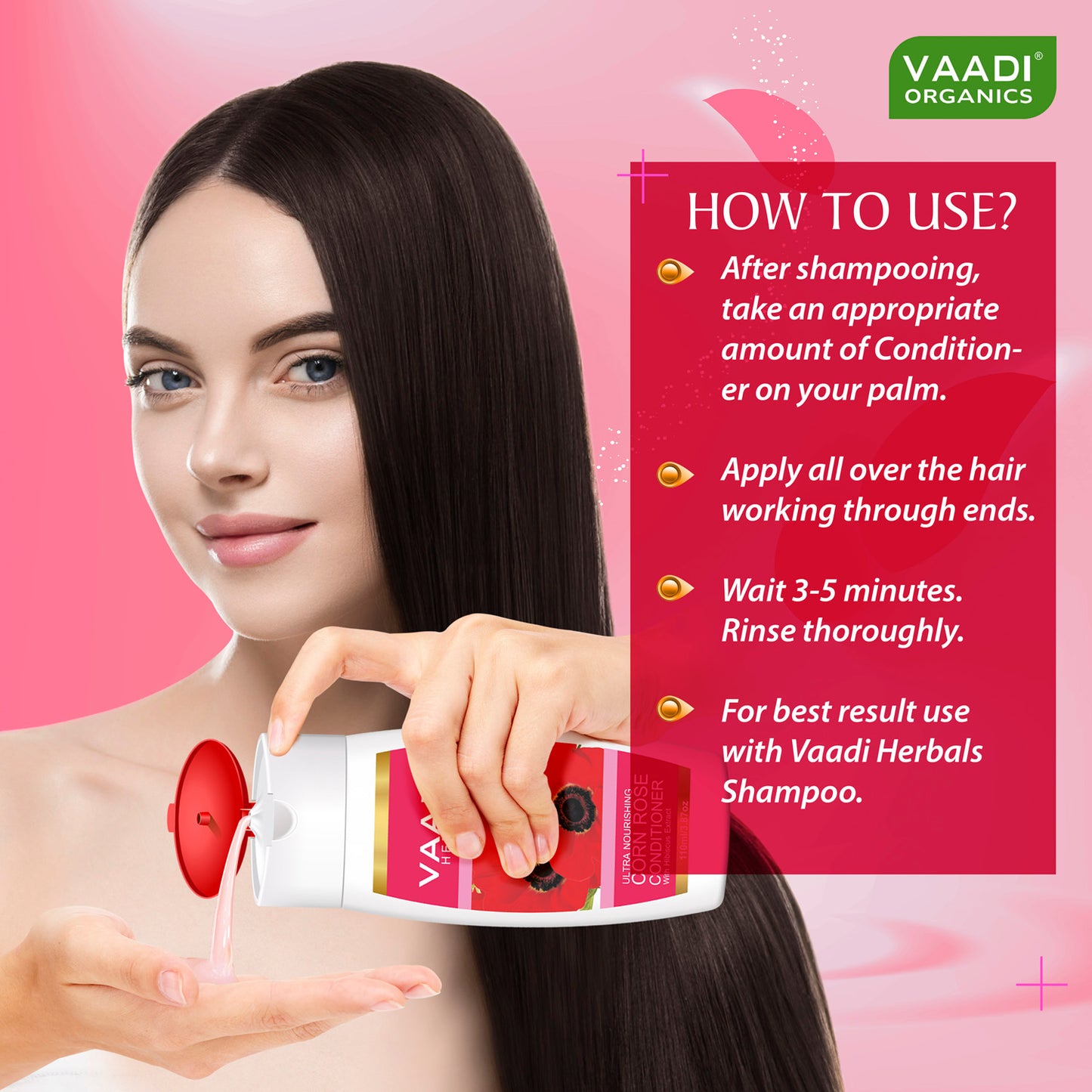 Ultra Nutrient Rich Corn Rose Conditioner with Hibiscus Extract- Conditions & Softens Hair ( 110ml / 4 fl oz) (Buy 1 Get 1 Free)