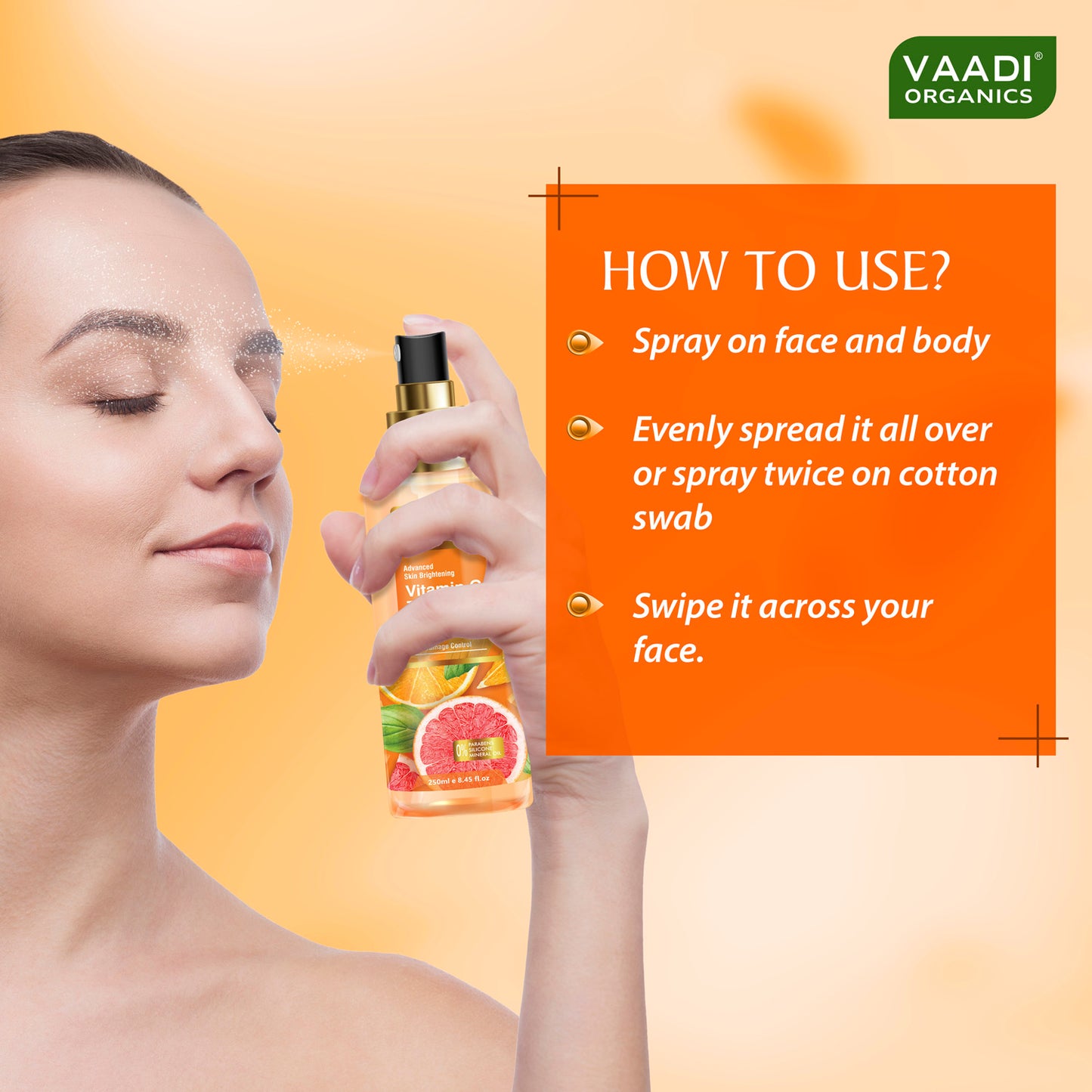 Vitamin C Toner with Niacinamide & Witch Hazel - Dark Spot & Skin Damage Control (250 ml/8.45 fl oz) (Buy 1 Get 1 Free)