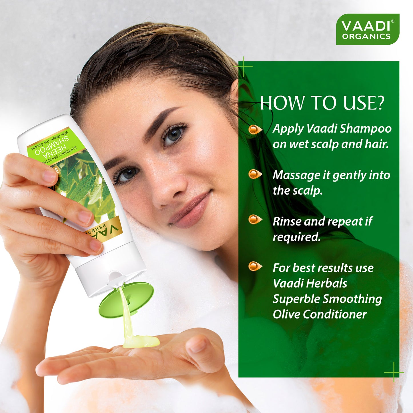 Superbly Smoothing Heena Shampoo with Olive Conditioner (2 x 110 ml/ 4 fl oz)