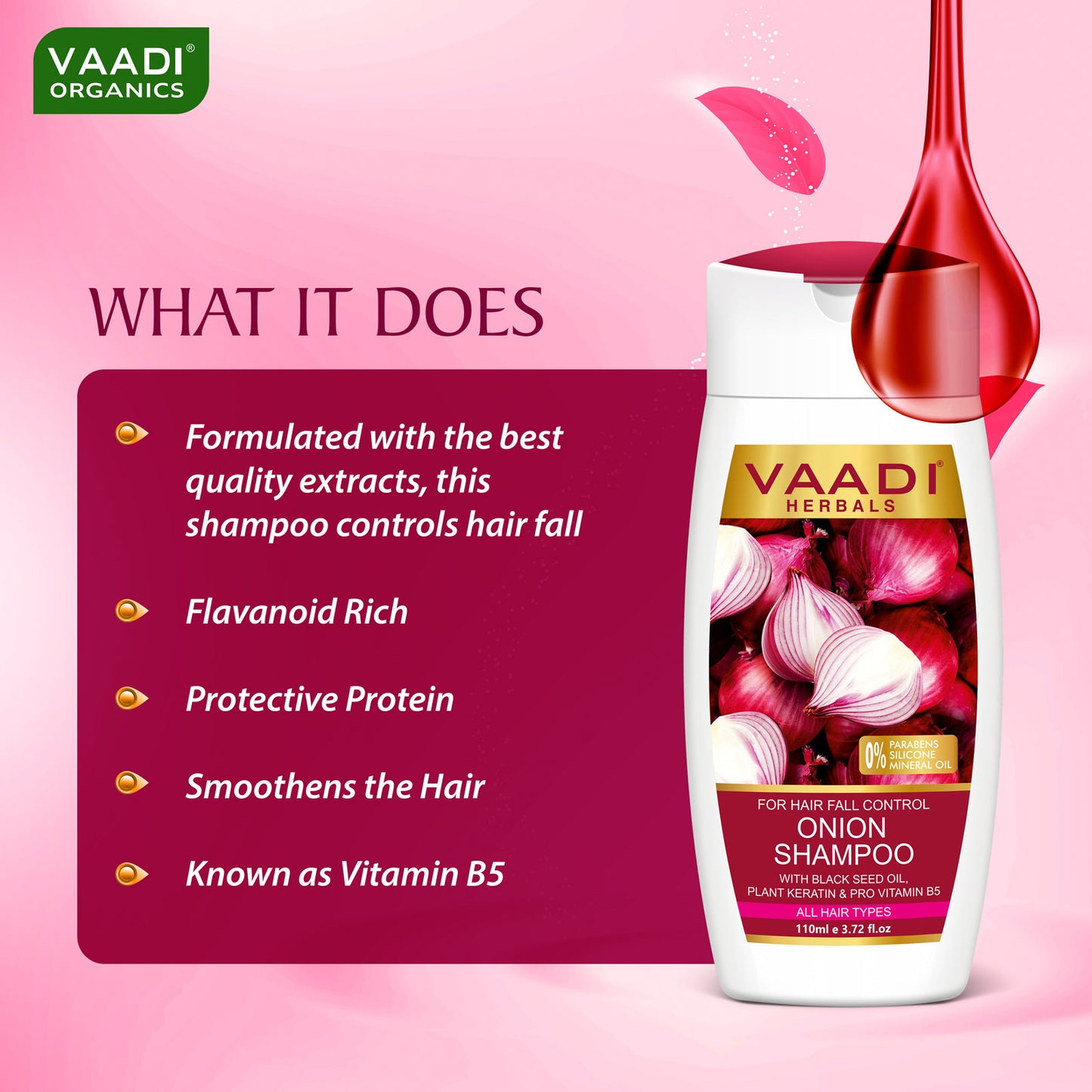 Hair-Fall Control Onion Shampoo With Onion Conditioner (2 x  110ml / 4 fl oz)