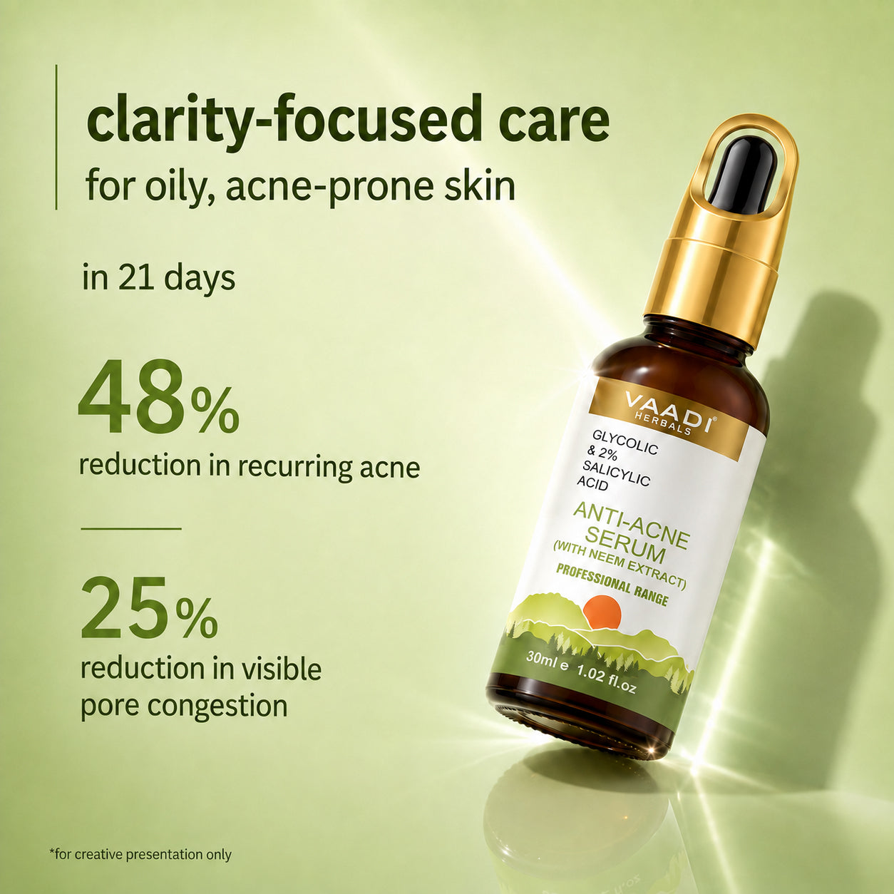 Anti-Acne Serum With Glycolic & 2% Salicylic Acid (30 ml)
