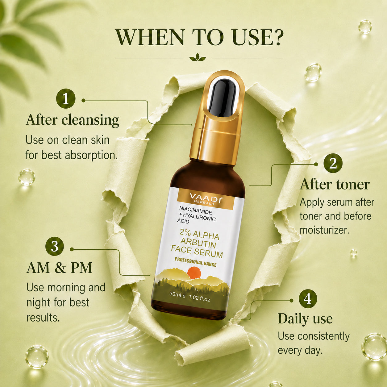 2% Alpha Arbutin Face Serum With Niacinamide & Hyaluronic Acid (30 ml)