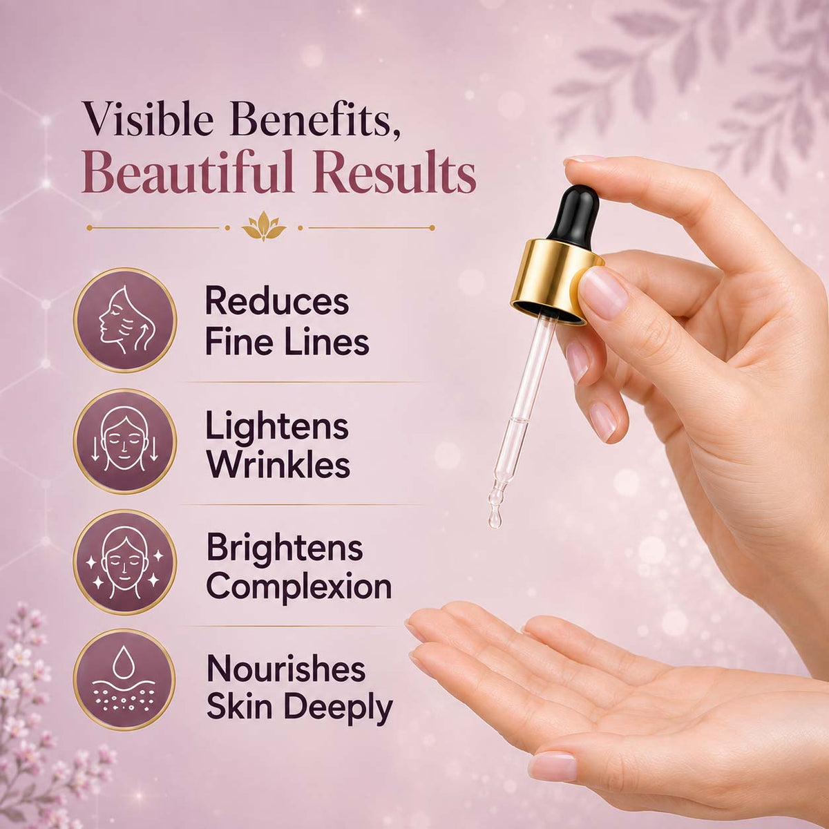 Vitamin E Anti Ageing Serum with Pomegranate Oil - Reduces Fine Lines, Lightens Wrinkles & Brightens Complexion (10 ml/ 0.33 oz)