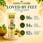 Foot Scrub with Fenugreek & Lemongrass Oil - Therapeutic Exfoliates - Rejuvenates Damaged Skin - Softens Skin (110 gms / 4 oz)