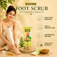 Foot Scrub with Fenugreek & Lemongrass Oil - Therapeutic Exfoliates - Rejuvenates Damaged Skin - Softens Skin (110 gms / 4 oz)