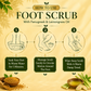 Foot Scrub with Fenugreek & Lemongrass Oil - Therapeutic Exfoliates - Rejuvenates Damaged Skin - Softens Skin (110 gms / 4 oz)