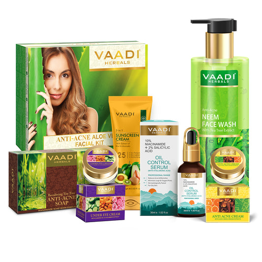 Advanced Organic Anti-Acne Skin Care Set - Get Clear, Smooth & Acne Free Skin