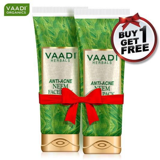 Neem Face Pack with Clove & Turmeric - Removes Acne and Pigmentation Marks - Clears Impurities and Soothes Skin (120 gms / 4.3 oz) (Buy 1 Get 1 Free)
