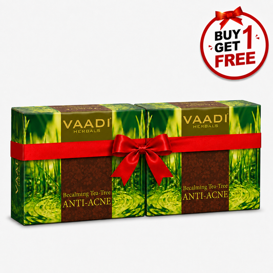Becalming Tea Tree Soap with Clove Oil - Anti Acne Therapy - Removes Impurities ( 75 gms/ 2.7 oz) (Buy 1 Get 1 Free)