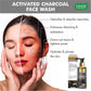 Activated Charcoal Face Wash with Tea Tree Oil, Bentonite Clay & Glycolic Acid| For Oily & Acne-Prone Skin| Detoxifies & Refreshes| Deep Purify| No Parabens, Mineral, Silicon| Face Wash for Women & Men ( 110 ml )