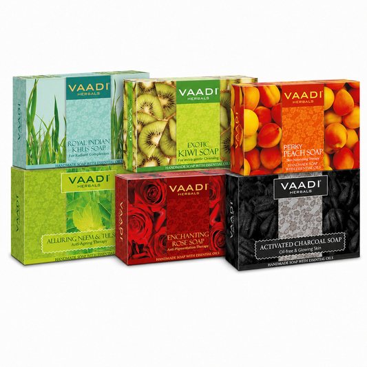 Assorted Pack of 6 Luxurious Handmade Soaps (6 X 75gms/2.7 oz)