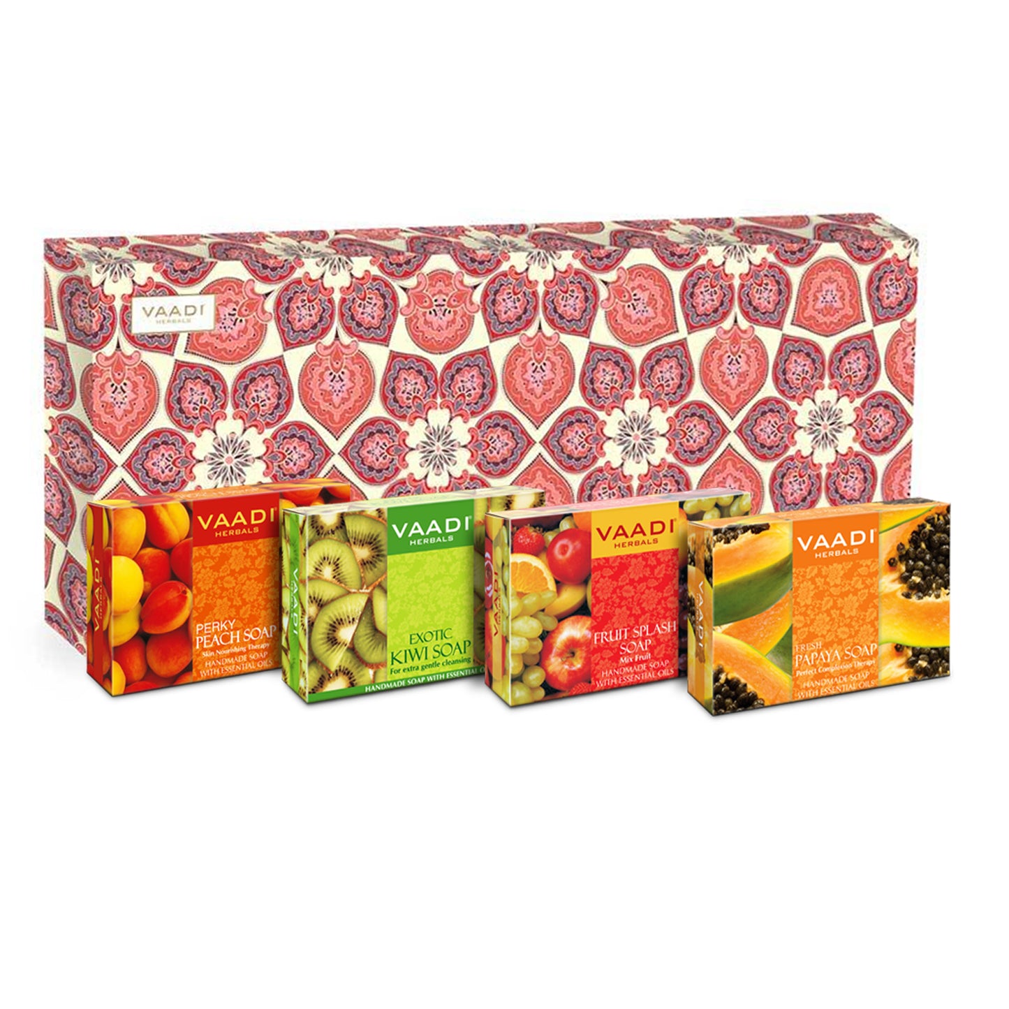 Classic Fruit Collection - 4 Premium Organic Handmade Soap Gift Box (75 gms x 4)