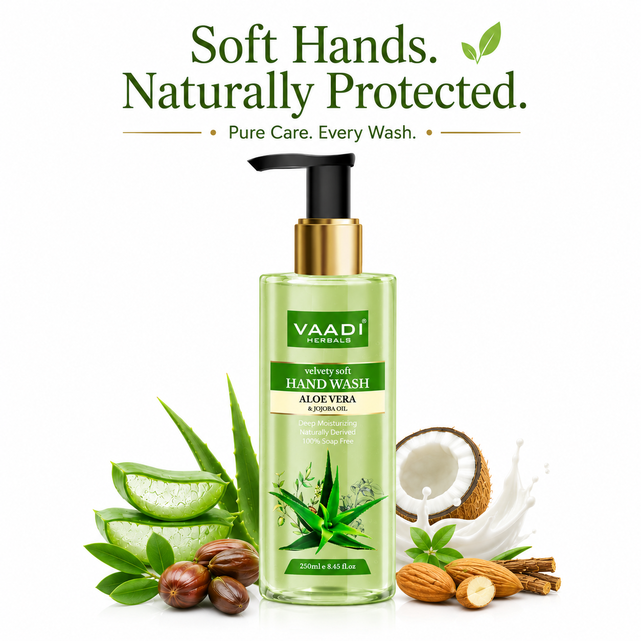 Velvety Soft Aloe Vera & Jojoba Oil Hand Wash (250 ml / 8.5 fl oz )