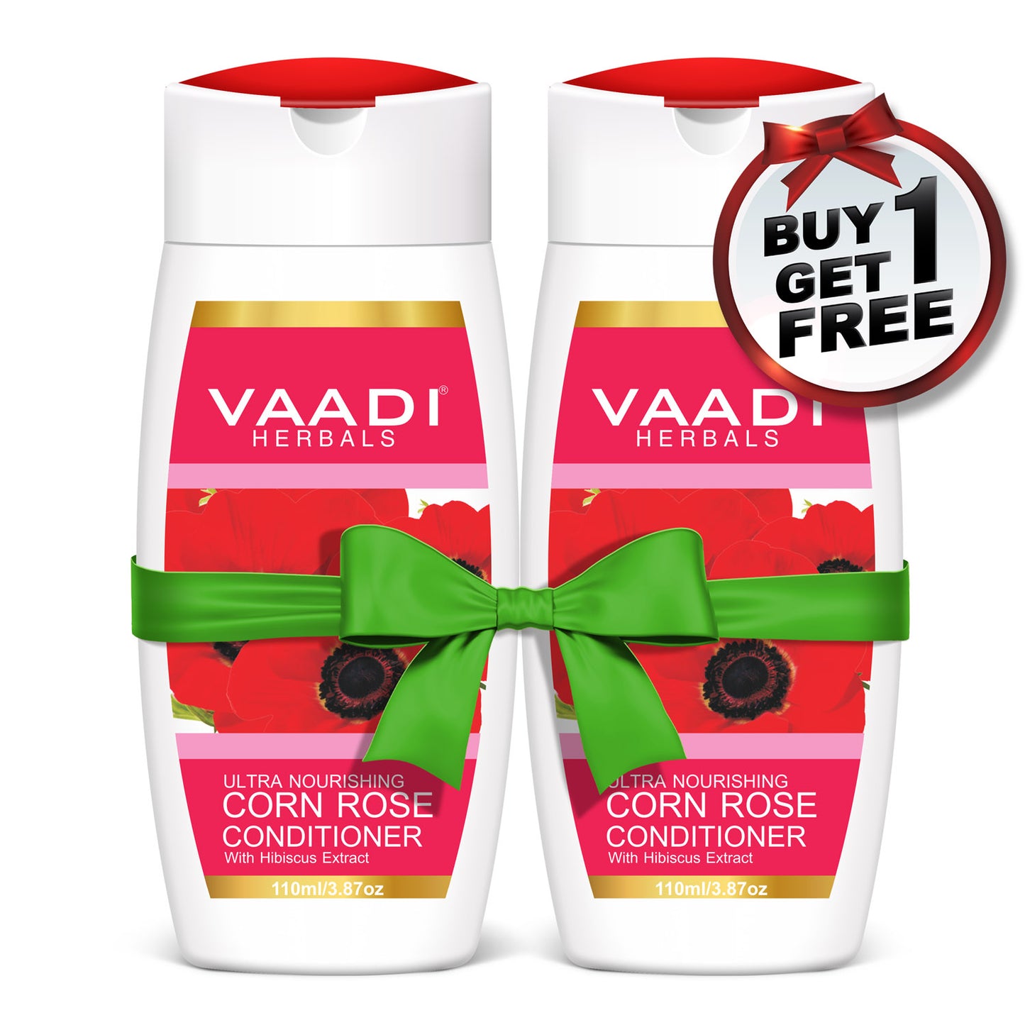Ultra Nutrient Rich Corn Rose Conditioner with Hibiscus Extract- Conditions & Softens Hair ( 110ml / 4 fl oz) (Buy 1 Get 1 Free)