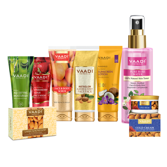 Organic Skin Moisturizing Set For Dry Skin - Get Visibly Smooth, Hydrated & Glowing skin