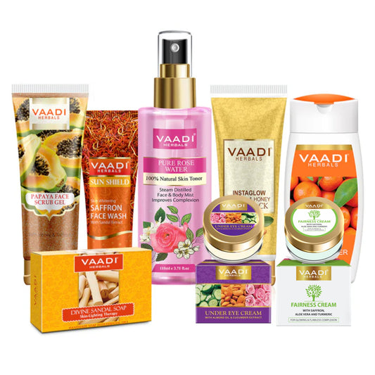 Skin Brightening Set - Get Visibly Fair Skin. Removes Blemishes, Pigmentation & Spots