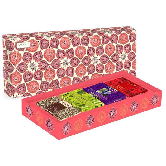 Exotic Fragrance Collection - 4 Premium Organic Handmade Soap Gift Box (75 gms X 4)
