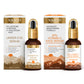 GLOWING FACE SET - AM PM COMBO- Under Eye Serum With Vitamin C Serum Combo (2 x 30 ml/ 1.2 fl oz)