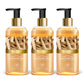 Organic Divine Honey & Sandal Shower Gel- Skin Toning Therapy - Makes Skin Flawless (3 x 300 ml / 10.2 fl oz)