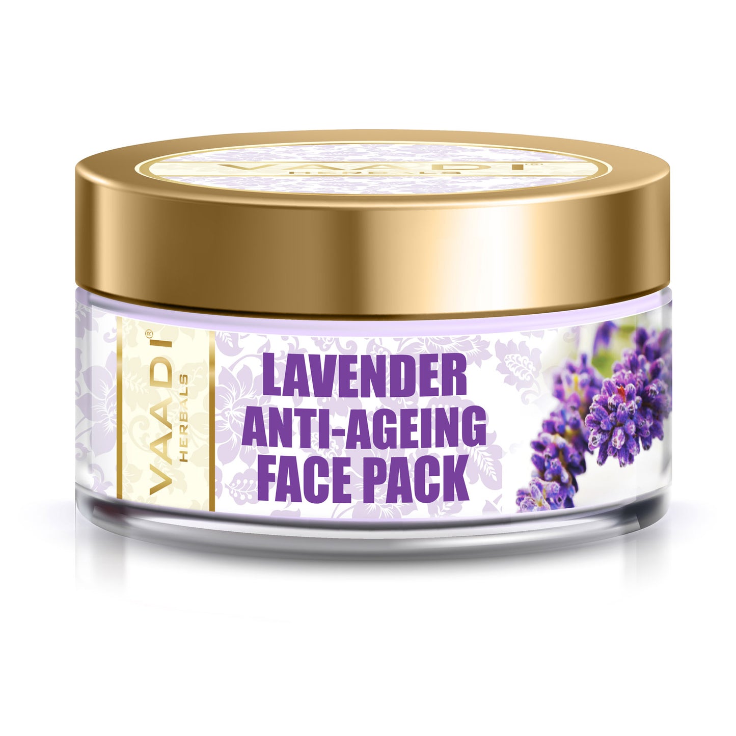 Anti Aging Organic Lavender Face Pack with Rosemary Extract - Prevents Wrinkles & Sagging of Skin ( 70 gms/2.5 oz)