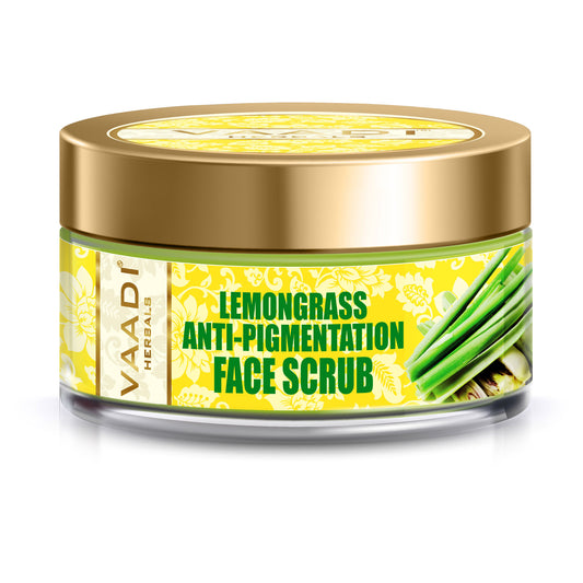 Anti Pigmentation Lemongrass Scrub - Unclogs Pores - Makes Skin Smooth & Clear (50 gms / 2 oz)