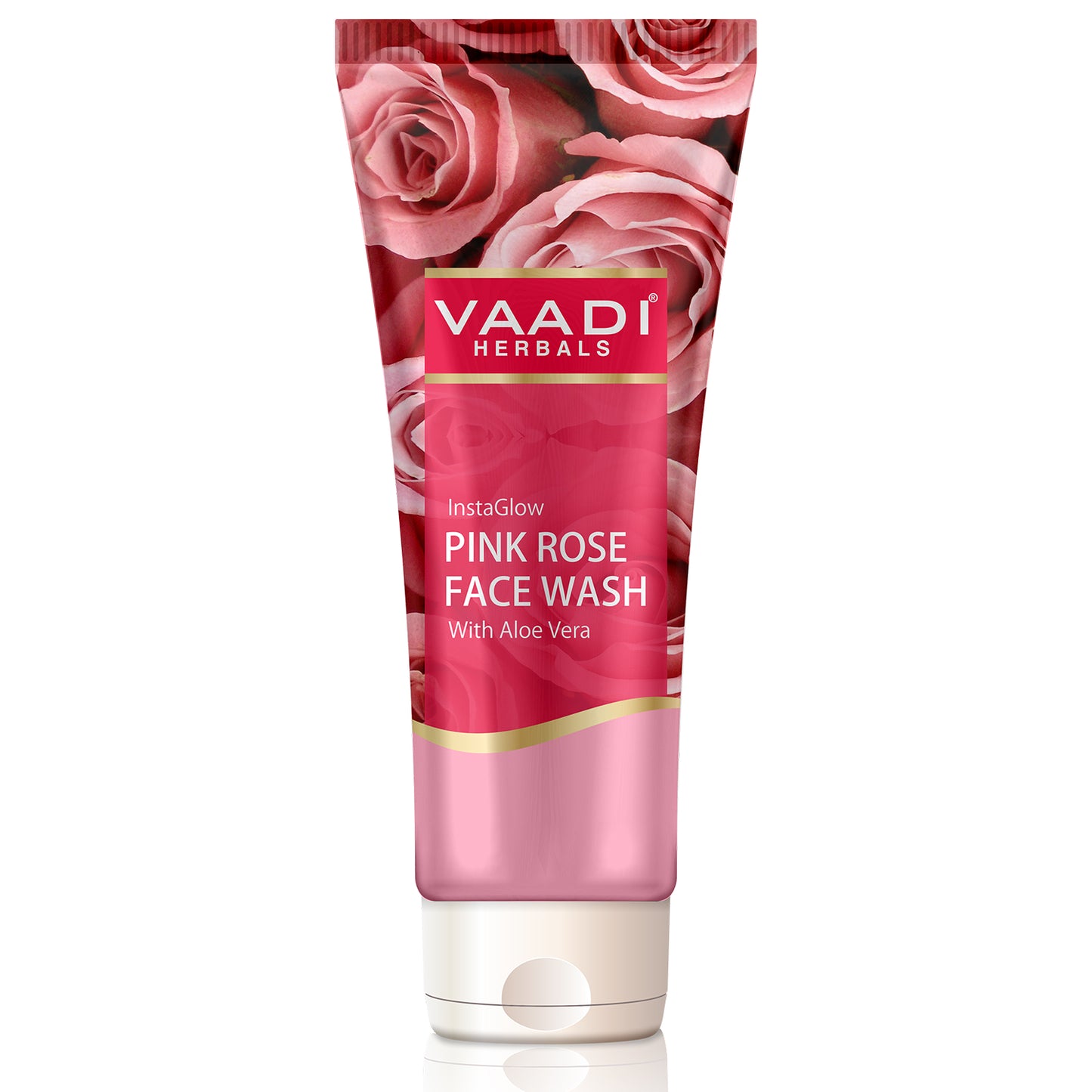 Insta Glow Pink Rose Face wash with Aloe vera extract (60 ml/2.1 fl oz)