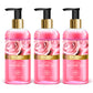 Enchanting Organic Rose & Mogra Shower Gel - Skin Brightening Therapy - Reduce Spots & Patches (3 x 300 ml / 10.2 fl oz)