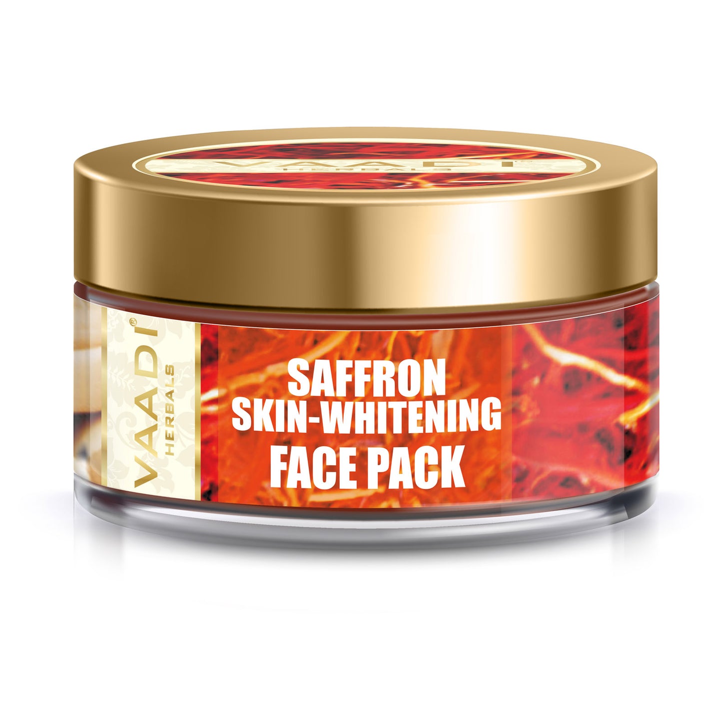 Skin Brightening Organic Saffron Face Pack - Brightens Skin Tone - Reduces Marks and Pigmentation (70 gms/2.5 oz)