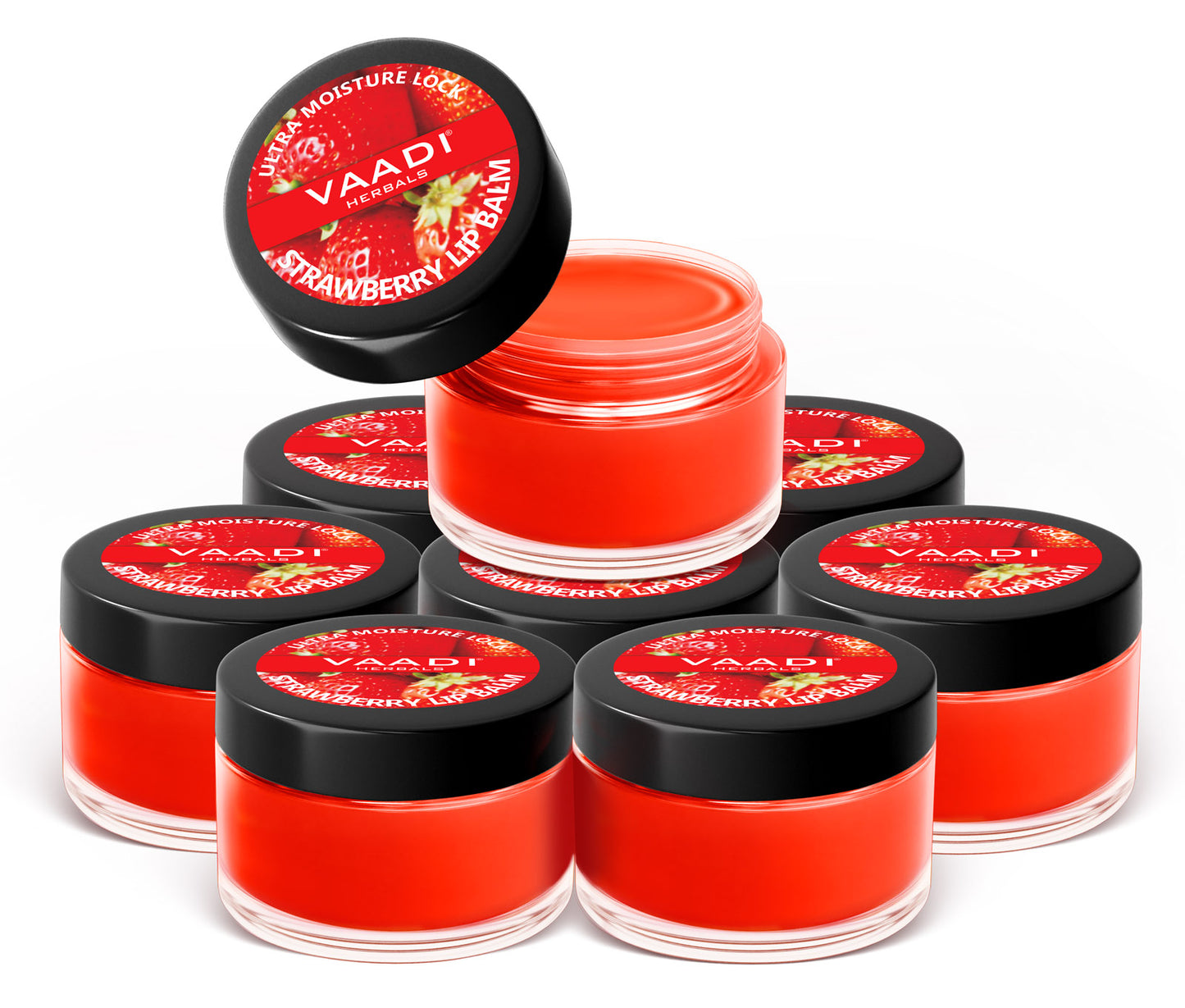 Nourishing Organic Strawberry and Honey Lip Balm (8 x 10 gms/0.4 oz)